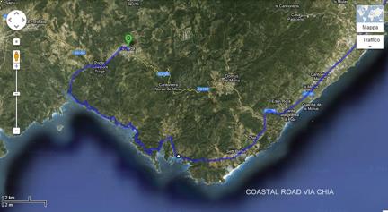 Coastal Route Chia Teulada