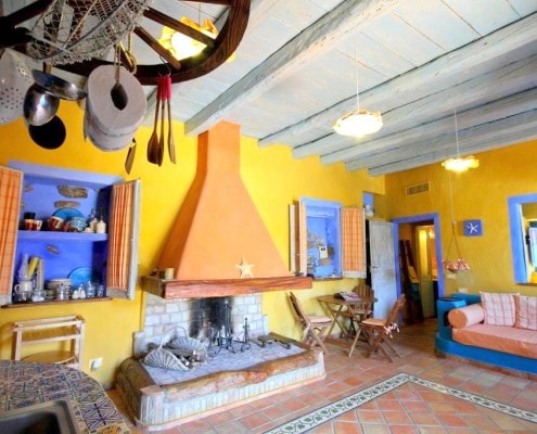 Sardinia Holiday Rental Casa Teulada 3 ! Fireplace view