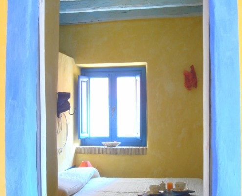 Sardinia Holiday Rental Casa Teulada 3 | View into Bedroom from Living Room
